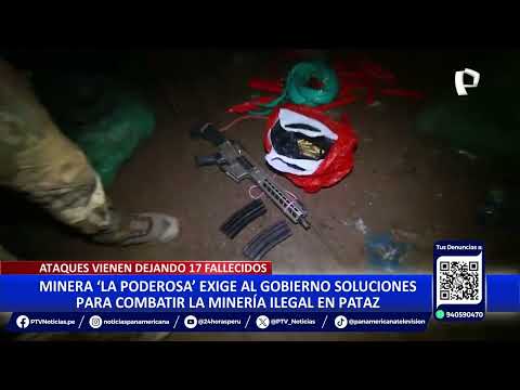 La Libertad: mineros ilegales derriban dos torres de alta tensión en mina La Poderosa