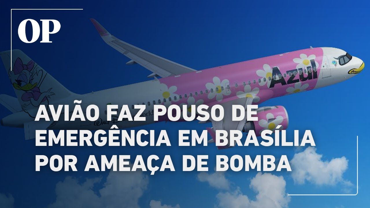 Avião da Azul faz pouso de emergência em Brasília após ameaça de bomba a bordo da aeronave