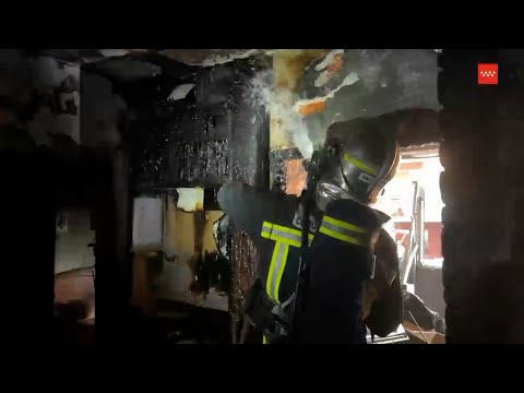 Un incendio en una vivienda en Getafe afecta a 14 personas y traslada a ocho al hospital