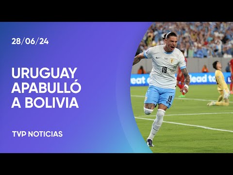 Uruguay goleó a Bolivia 5-0