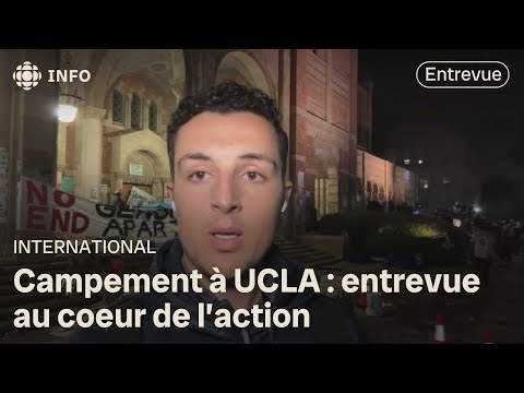 Campement propalestinien : 2e nuit mouvementée sur le campus UCLA | D'abord l'info