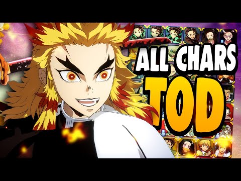 All 46 Characters 100% TOD Combo - Demon Slayer 2