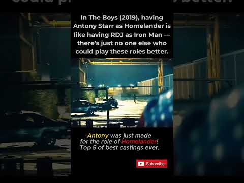 In The Boys (2019), Antony Starr is to Homelander what RDJ is to Iron Man