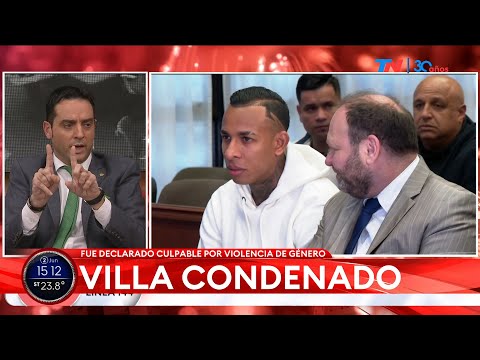 VILLA CONDENADO I Las cuatro reglas que la justicia le impuso al futbolista, además de la condena