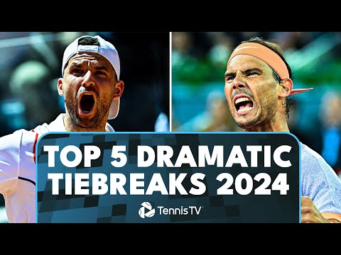 Top 5 Dramatic ATP Tiebreaks In 2024! 😮‍💨