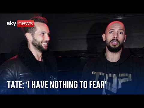 Andrew Tate says he has 'nothing to fear' over UK extradition