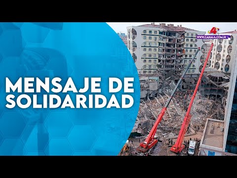 Nicaragua envía mensaje de solidaridad al pueblo de Turquía por reciente terremoto
