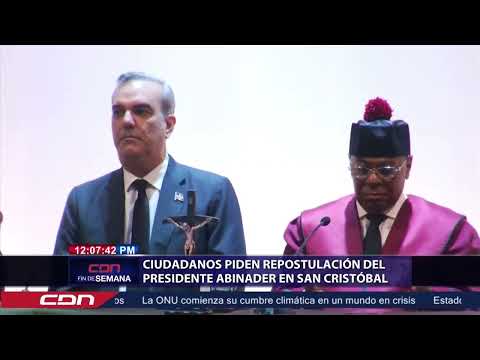 Ciudadanos piden repostulación del presidente Abinader en San Cristóbal