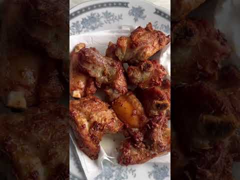 Cơm nhà 3 món canh khoai thịt bằm, thịt chiên và dưa mắm tráng miệng chuối cao t26+27 #food  #shorts