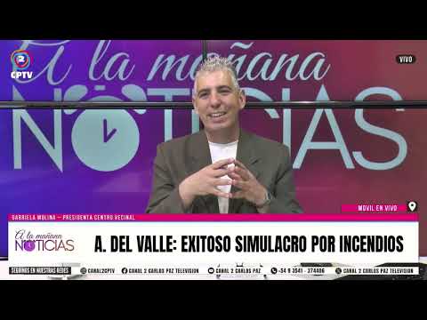 A. DEL VALLE: EXITOSO SIMULACRO POR INCENDIOS