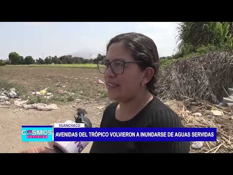 Huanchaco: Avenidas del Trópico volvieron a inundarse de aguas servidas