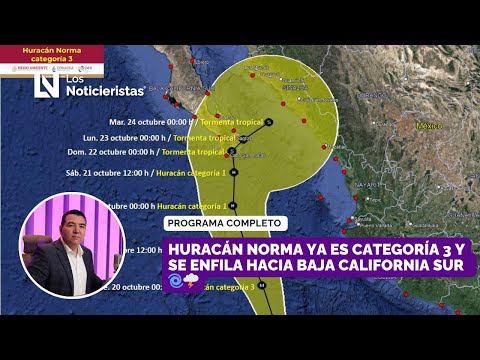 #EnVivo| Huracán Norma ya es categoría 3 y se enfila hacia Baja California Sur  ?