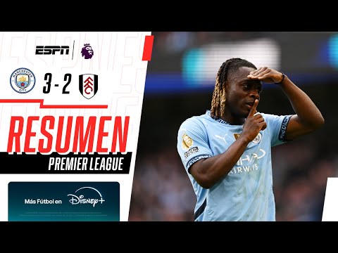 LOS CITIZENS LO DIERON VUELTA Y ESTÁN A UNO DEL LÍDER, LIVERPOOL | Man. City 3-2 Fulham | RESUMEN