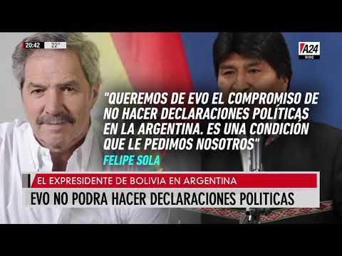 Evo Morales, refugiado político en Argentina