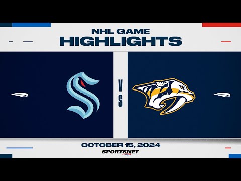 NHL Highlights | Kraken vs. Predators - October 15, 2024