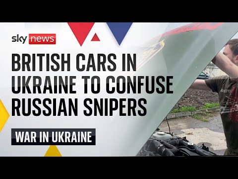 Ukraine war: Volunteers deliver British cars to Ukraine to confuse Russian snipers