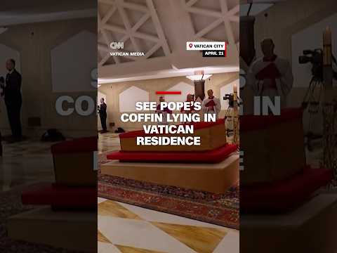 See Pope’s coffin lying in Vatican residence