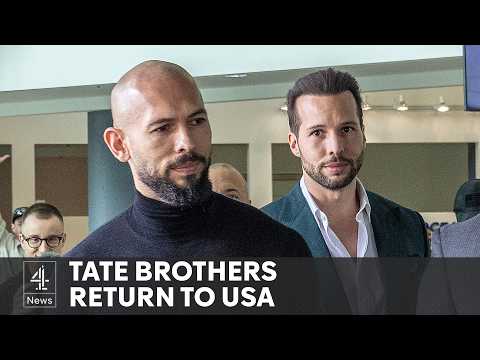 Andrew Tate returns to US with brother after travel ban lifted
