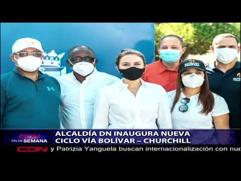 Alcaldía Distrito Nacional inaugura nueva ciclovía Bolívar-Churchill