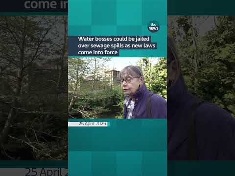 Water bosses could be jailed over sewage spills as new laws come into force #itvnews