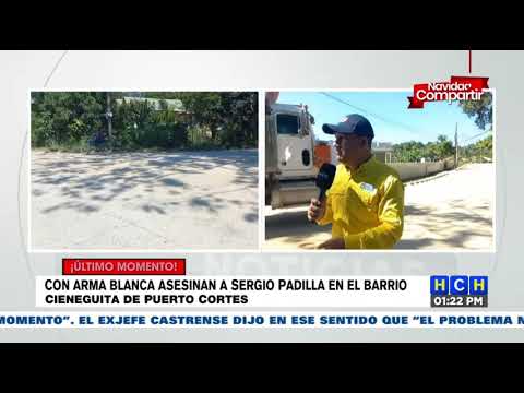 Con arma blanca, matan a joven en barrio La Cienaguita de Puerto Cortés