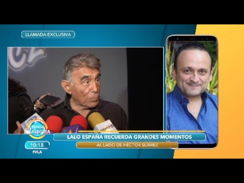 Con lágrimas es como Eduardo España lamenta el fallecimiento de Héctor Suárez