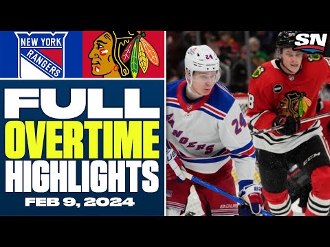 New York Rangers at Chicago Blackhawks | FULL Overtime Highlights - February 9, 2024