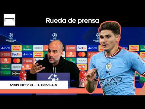 Pep Guardiola comparó a Julián Álvarez con un crack brasileño | Champions League