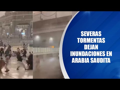 Severas tormentas dejan inundaciones en Arabia Saudita