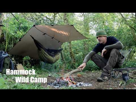 Woodland Hammock Wild Camp.  Campfire Cooking.  Steak and Veggies. My New Sailing Cruiser