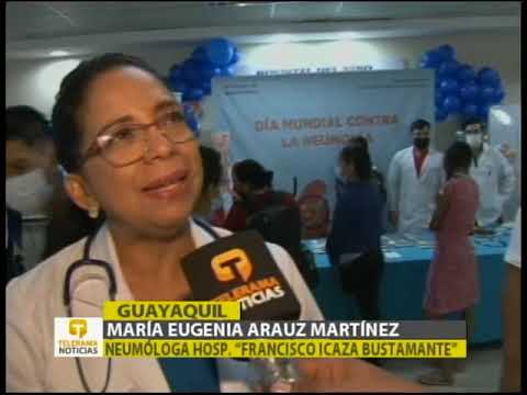 Hospital Francisco Icaza Bustamante casa abierta día mundial contra la neumonía