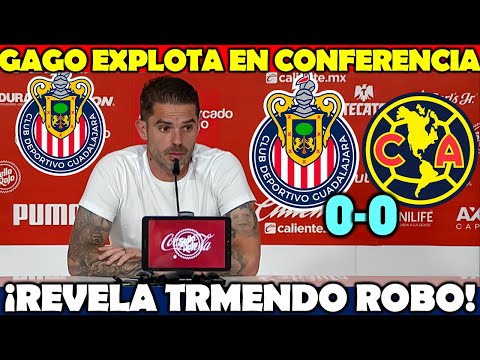 INCREIBLE | Mira Lo Que Dijo Fernando Gago Tras EMPATE de Chivas vs América EXPLOTA EN CONFERENCIA