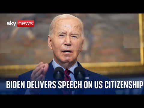 President Biden delivers speech on US citizenship