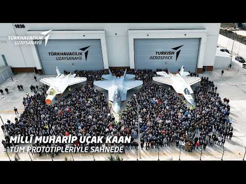 Millî Muharip Uçak KAAN Tüm Prototipleriyle Sahnede