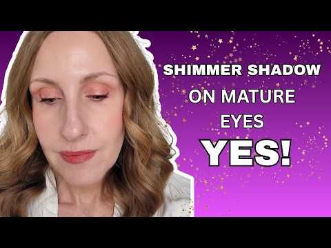 HOW to WEAR Shimmer on MATURE Eyes WITHOUT Highlighting WRINKLES