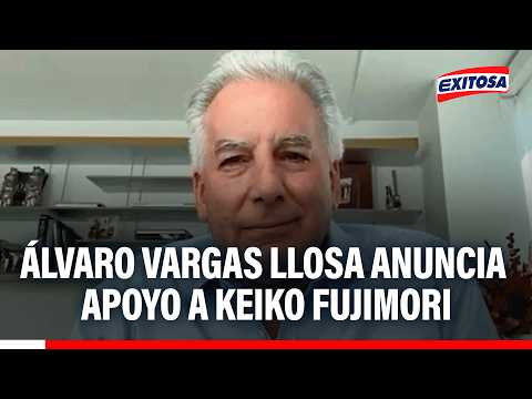 🔴🔵 Álvaro Vargas Llosa anuncia respaldo a Keiko Fujimori para la segunda vuelta