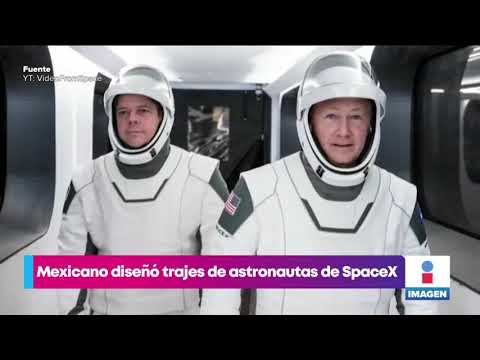 ¡Mexicano diseñó trajes de astronautas de SpaceX! | Noticias con Yuriria Sierra