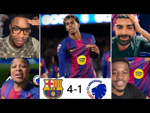 🚨🔥LES RÉACTIONS LE BARÇA DANS LE TOP 8  😍💙❤️ LAMINE YAMAL 𝗠𝗔𝗜𝗦 𝗤𝗨𝗘𝗟 𝗝𝗢𝗨𝗘𝗨𝗥 ! BARÇA 4-1 COPENHAGUE 