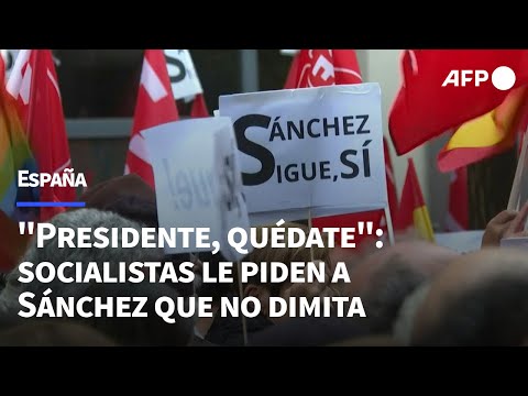 Socialistas españoles piden a Pedro Sánchez que no dimita | AFP