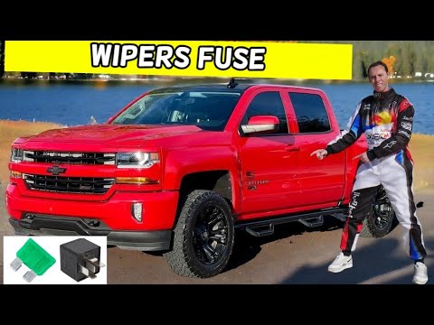CHEVROLET SILVERADO WINDSHIELD WIPERS FUSE LOCATION REPLACEMENT 2014 2015 2016 2017 2018 2019