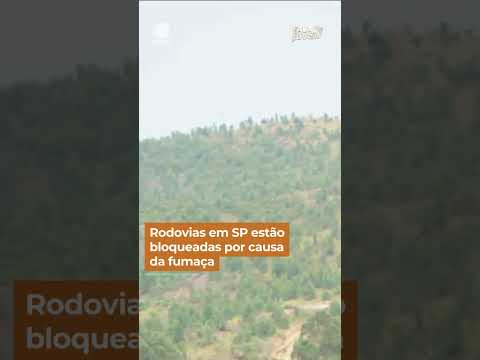 Rodovias em SP estão bloqueadas por causa da fumaça #shorts
