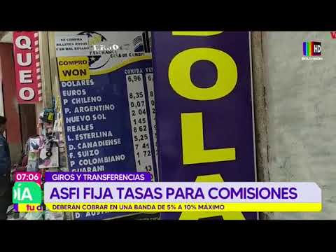 ASFI fija comisiones para transferencias y giros en dólares al exterior
