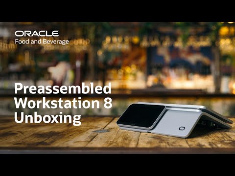 Unboxing the preassembled Oracle MICROS Workstation 8
