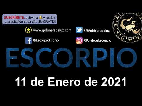 Horóscopo Diario - Escorpio - 11 de Enero de 2021.