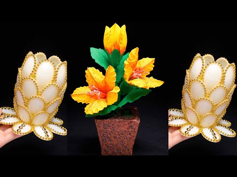 2 Ide Kreatif Bunga Hias dari Sendok Plastik | Plastic Spoons Flower