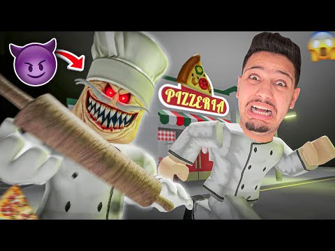 طباخ البيتزا الاحمق قام بسجني🍕تحدي الهروب من اخطر سجن!؟😱| Escape Papa Pizza