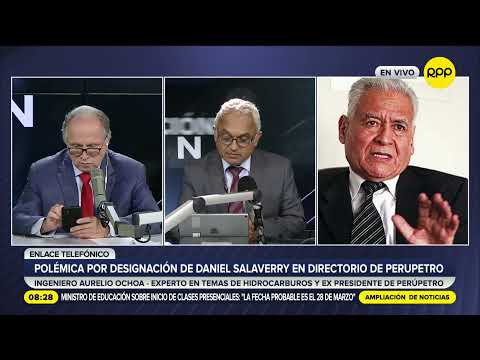 Expresidente de PerúPetro sobre designación de Daniel Salaverry: Es un nombramiento político