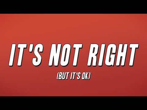 Mr. Belt & Wezol - It's Not Right (But It's OK) [Lyrics]
