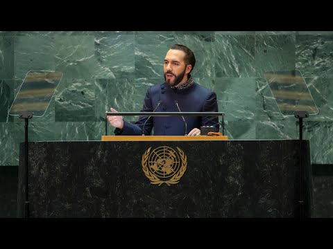 EN VIVO PRESIDENTE NAYIB BUKELE BRINDA SU DISCURSO ANTE LA ONU EN NEW YORK CITY.- HOY 24/09/2024