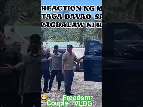 # BBM PUMUNTA SA DAVAO SIGAW NG TAO DUTERTE